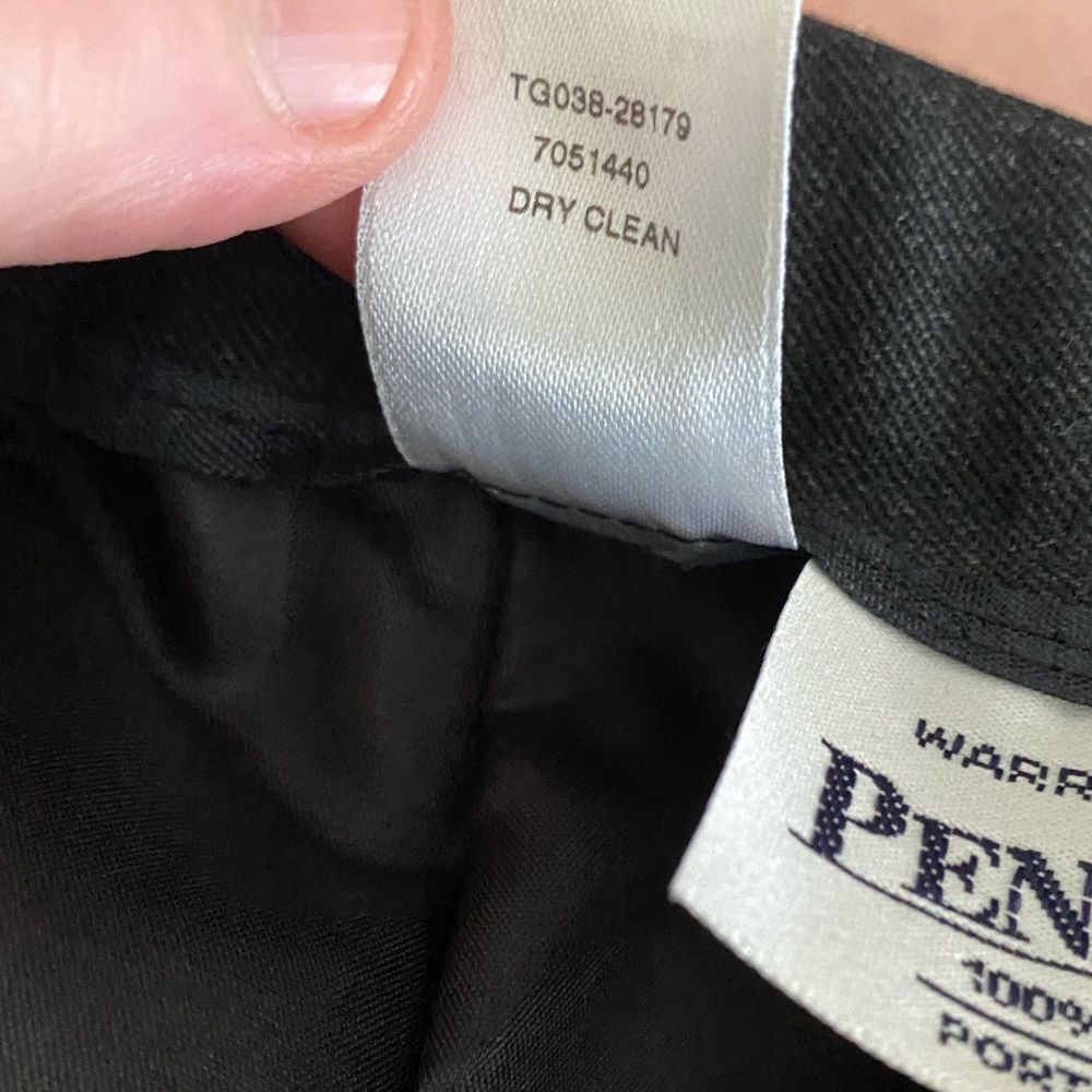 Vintage Pendleton Solid Gray Midi Skirt Pockets S… - image 6